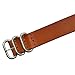 22mm Nato Style Leather Watch Strap Band Bracelet Silver Stainless Steel Buckle (Brown)