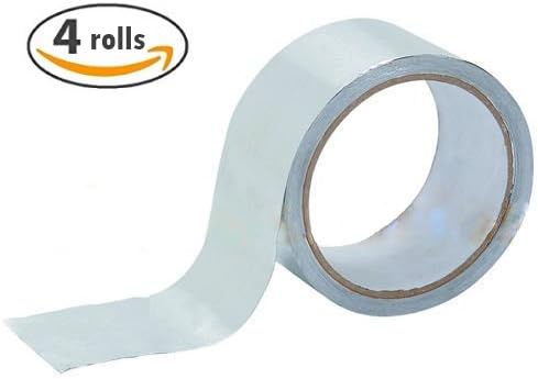 Aluminum Foil • Heat Shield Tape • Reflector • Sealing Adhesive • 26 FT x 1.88 • 4 Rolls