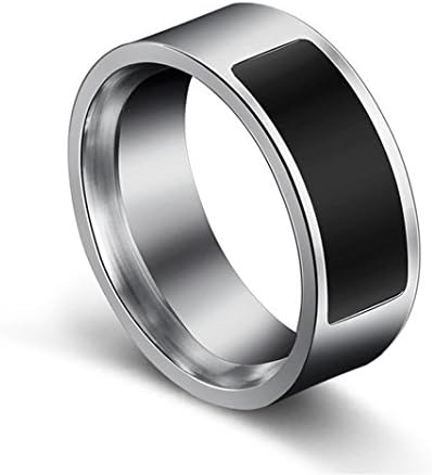 Lovewe Multifunctional NFC Smart Ring, Waterproof Intelligent Magic Smart Ring Universal Wear Finger Digital Ring for Samsung, Huawei, Android and NFC Cellphone Mobile Phone (B)