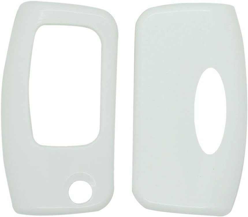 BROVACS Paint PVC Colour Shell Cover ABS Hard Case Holder Compatible with FORD Classic Flip Remote Key Fob SV0700 White - Image 3