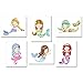 Mermaid Wall Art Prints (8 inches x 10 inches, White)