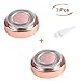 Facial Hair Remover Replacement Heads (Rose Gold) for Electric or Battery Hair Remover, Good Finishing and Well Touch for Lip,Chin,Cheeks and Sideburns As Seen On TV 18K Gold-Plated 2 Counts