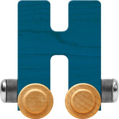 Maple Landmark NameTrains Bright Letter Car H - Made in USA (Blue)