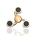 Spin Wars - Fidget Hand Spinner Toy - Addictive Fun for All Ages No Batteries Required (3 Sided, Gold: 1 Pack)