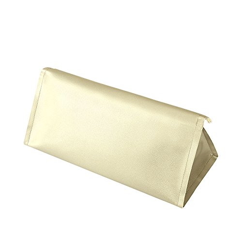 BUBM Travel Portable Storage bag for Dyson Supersonic Hair Dryer, Magnetic Flip PU Leather Moistureproof Anti-scratch Dustproof Shockproof Protection Organizer Travel Gift Case (Gold)
