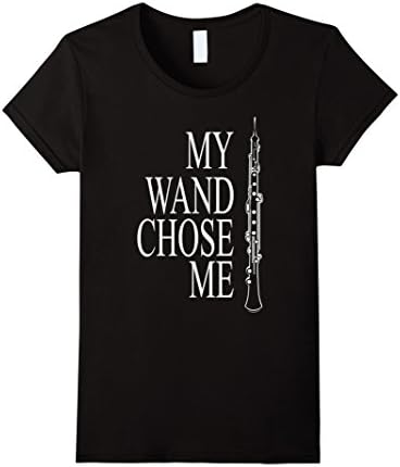 Womens My Wand Chose Me Oboe T shirt Small Black