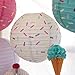 Just Artifacts 3pcs 12-Inch Sweet Treat Party Hanging Paper Lantern Kit (Sprinkles)