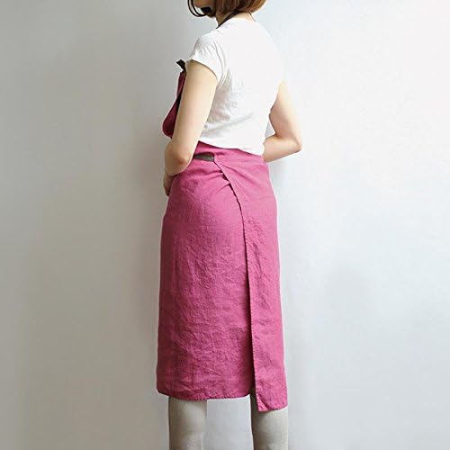 Lino e Linaリーノ・エ・リーナフルエプロン マノン マゼンタ