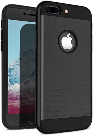 iPhone 7 Plus Case, iPhone 8 Plus Case, BYTC Shockproof of Slim Anti-Scratch Protective Cover of Heavy Duty Dual Layer Rugged Case for Apple iPhone 7 Plus (2016) / Apple iPhone 8 Plus (2017) (Black)