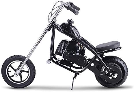 SAY YEAH Gas Mini Chopper 49cc 2-Stroke EPA Engine Dirt Bike Single Seat Mini Motorcycle for Kids Scooter Black