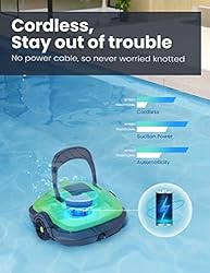 WYBOT Cordless Robotic Pool Cleaner, Automatic Pool