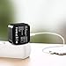 Travel Charger Adapter ZPTONE 4 Port USB Wall Charger International Universal Travel Plug Adapter with US UK EU AU Plug for iPhone, iPad, Samsung, LG, HTC, MacBook and More - Black