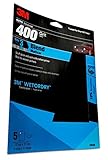 3M 400 Grit Imperial Wetordry Sandpaper Sheet, 9in x 11 in, Pack of 5