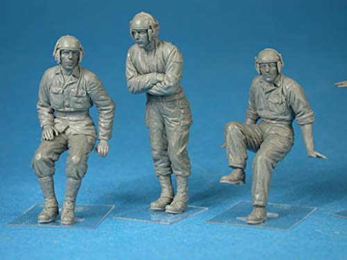 MiniArt 35126 US Tank Crew, WWII Military Miniatures 1/35 Scale Model Kit ...