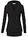 Messic Women's Winter V-Neck Thick Knitted Sweatshirt Pullover Sweater Hoodie Top