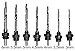 Bastex 7 Piece Countersink Drill Bit Set. Great Carpentry Reamer, Made for Woodworking. Screw Hole Cutter with Adjustable Depth