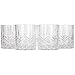 Lily's Home Acrylic Double Old Fashioned Whiskey Tumbler - Set of 4 Premium Indoor / Outdoor Whisky Scotch Tumblers - Shatterproof, Reusable, Dishwasher Safe