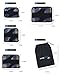 Tour Pal Cubes Travel Luggage Packing Organizers with Laundry Bag, Black, Set of 4