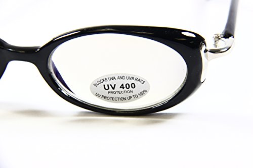 5Zero1 Men Women Nerd Mirrored Reflective UV400 Hand Polished Clear Lens Glasses - Image 3