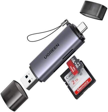 2 en 1 Lector Tarjetas SD TF USB C y USB 3.0 Dual Conector (SD 3.0)