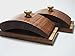 Hang-Ups® Original Made in USA - 1 Pair Walnut Wood Quilt Hang-Ups® Fabric Hanger Clips - Regular 3-3/16
