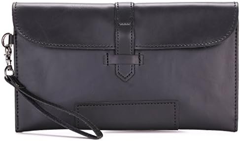 PU Leather Clutch Wallets Purse For Men And Women Handbag With Wristbelt