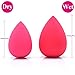 Dolovemk Extra Large Size Makeup Beauty Egg Blender Sponge (Non-Latex) Face Foundation Blending Puffs, Height:8.5cm(Dry)/10cm(Wet) (Rose)