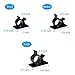 FireBee Adhesive Cable Clips Adjustable Wire Clamps Cable Tie Holders for Desk Wall Computer Electrical Cord (Black,3 Sizes,60 Pcs)