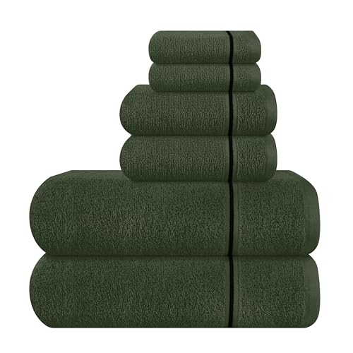MyOwn Ultra Soft 6 Pack Cotton Towel Set, Contains