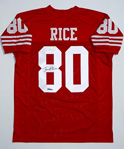 jerry rice autographed jersey