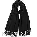 CARESEEN Solid Womens Large Soft Pashmina Scarf Cashmere Feel Shawls Wrap Stole Warm Winter Scarves CARESEEN Solid Womens Large Soft Pashmina Scarf Cashmere Feel Shawls Wrap Stole Warm Winter Scarves