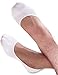 VERO MONTE 4 Pairs Mens No Show Socks WHITE 8.5-10.5 for Low Profile Shoes