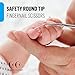 Coco’s Closet Safety Hair Scissors – Stainless Steel Blunt Tip Scissor for Hair Cutting – Professional Grooming for Eyebrows, Nose, Moustache, Beard (Curved Tip)
