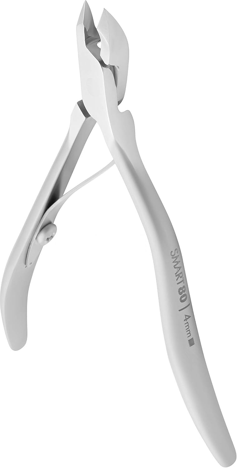 Staleks Pro NS-80-4 Professional 4mm Spring Cuticle Cutter Pliers Stainless Steel Manual Sharpening