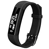 Coch Fitness Tracker, IP67 Waterproof Activity Tracker Watch,Sleep Monitor,Smart Fitness Band,Bluetooth Step Counter Kids Women Men (Black)