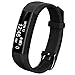 Coch Fitness Tracker, IP67 Waterproof Activity Tracker Watch,Sleep Monitor,Smart Fitness Band,Bluetooth Step Counter for Kids Women and Men (black)