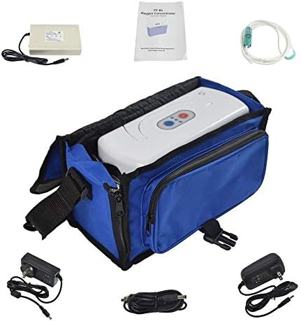 Portable Oxygen Concentrator Generator 3L/min 30% Purity Oxygen Machine, Air Purifier with Rechargeable Battery for for Home and Travel Use-AC 220V~240V