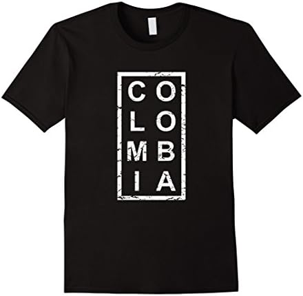 Mens Simple Colombia T-Shirt Small Black