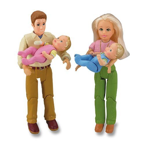 Fisher Price Loving Family Grand Dollhouse Babies, Mom, Dad, Twins