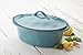 Rachael Ray Cucina Stoneware 3.5-Quart Oval Casserole, Agave Blue