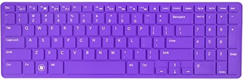 Avigator Purple Ultra Thin Silicone Keyboard Protector Skin Cover for Dell Inspiron New 15R N5110 M5110 M511R Us Layout - 1 Cleaning Cloth from Avigator