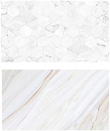 Feccile 22x35 Inch Seamless Background Paper Double Sided Marble Background Texture Pattern Waterproof Paper Photography Backdrop for Cake Jewelry Newborn Paper Board Photo Studio Props