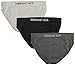 Balanced Tech Women's 3 Pack Classic Seamless Hipster Brief Bikini Panties - Black/Grey Assorted - Medium
