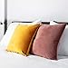 Plain Throw Pillow Cushion Inserts: White Square Throw Pillows for Couch, Sofa, Bed - 20 Inch x 20 Inch Pillow Insert, Set of 2 - Euro Accent Pillow Stuffers for Sham Covers - Large Filler Cushions