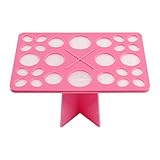 Docolor Air Dry Organizing Cosmetic Makeup Brush Tower Tree Holder Cleaner Tool(Pink)