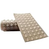Bettli 1/2" Diameter,5mm Height, Sound Dampening Door Bumpers (Clear, Pack of 50)