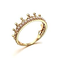 Lyntop Ring Jewelry Wedding Engagement Fashion Crown Single Row Pearl Ring 925 Sterling Silver Ring Women