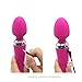 Dual Wand Handheld Massager - 2 Independent Motors, 10 Speed -Therapeutic Muscle Relaxation and Relief for Foot, Back, Shoulders - Waterproof, Cordless, USB Rechargeable, Pink -By O-wOw