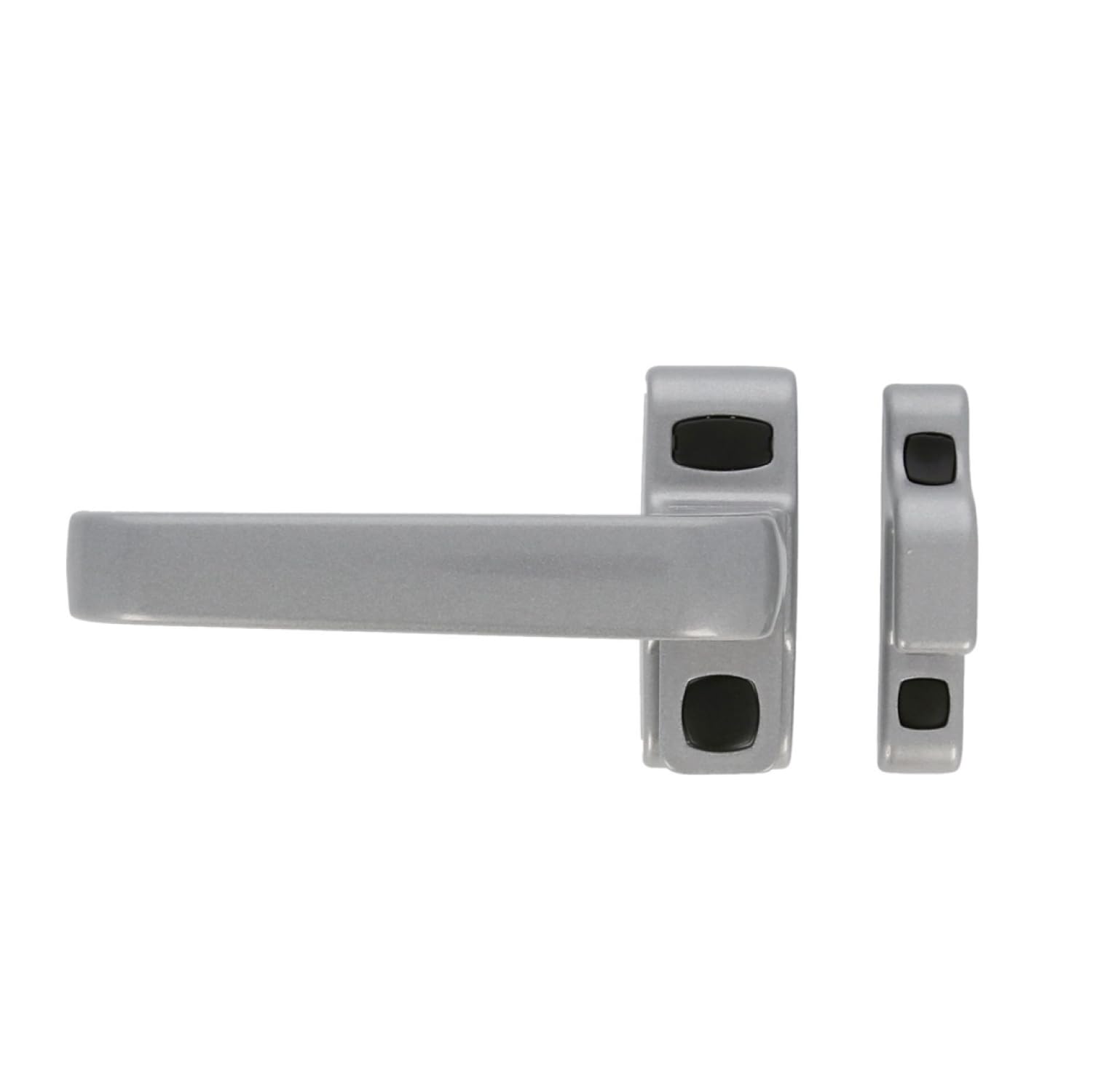 Amig - Gamma Locking Handle | Aluminium Silver | Left-Handed Rosette Design | Interior Doors & Windows | 122x70mm, Silverleft, 256x48, Aluminium — image 1