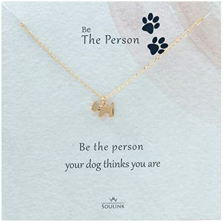 Soulink Lovely Cute Dog Necklace Gift for Women